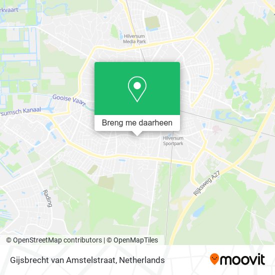 Gijsbrecht van Amstelstraat kaart
