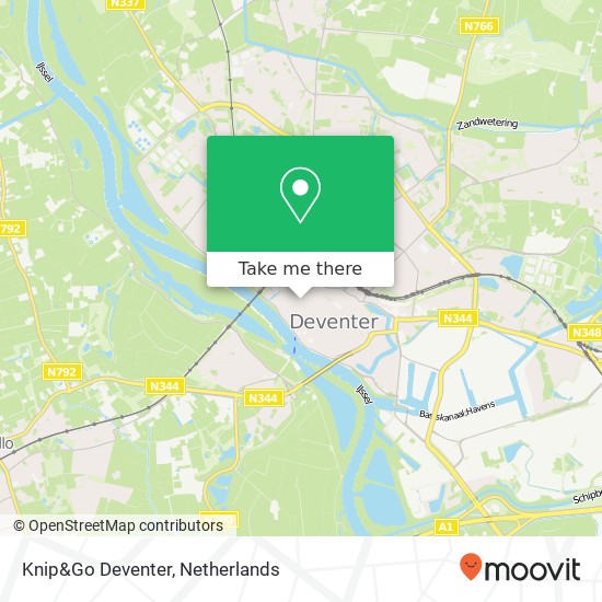 Knip&Go Deventer kaart