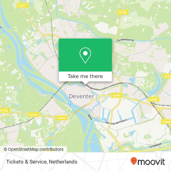 Tickets & Service kaart