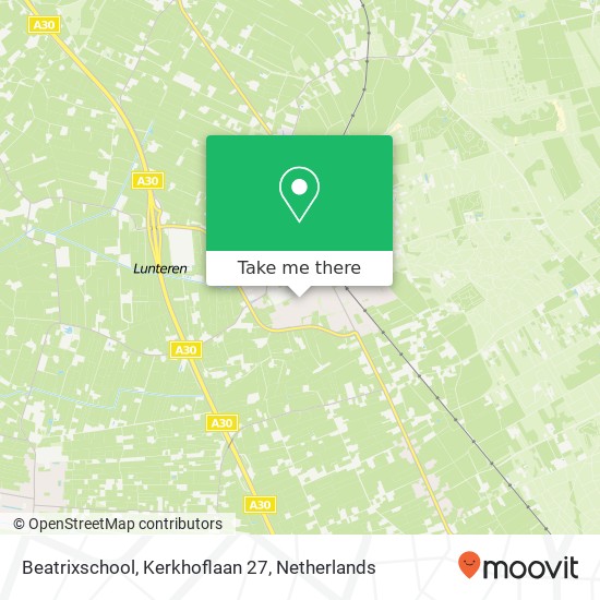 Beatrixschool, Kerkhoflaan 27 kaart
