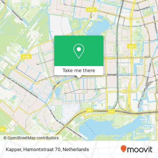 Kapper, Hamontstraat 70 kaart