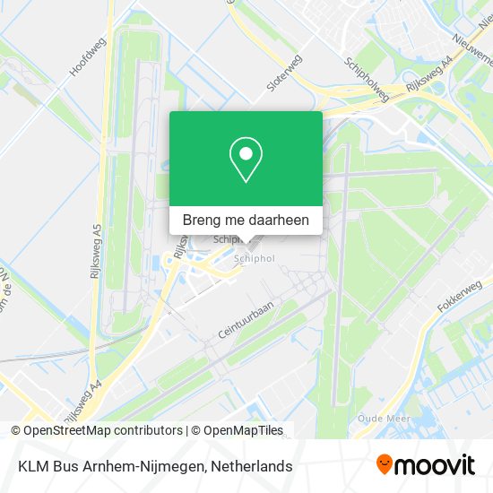 KLM Bus Arnhem-Nijmegen kaart