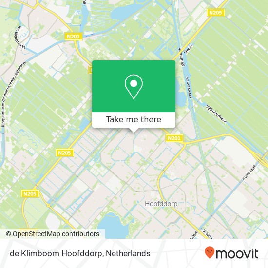 de Klimboom Hoofddorp kaart