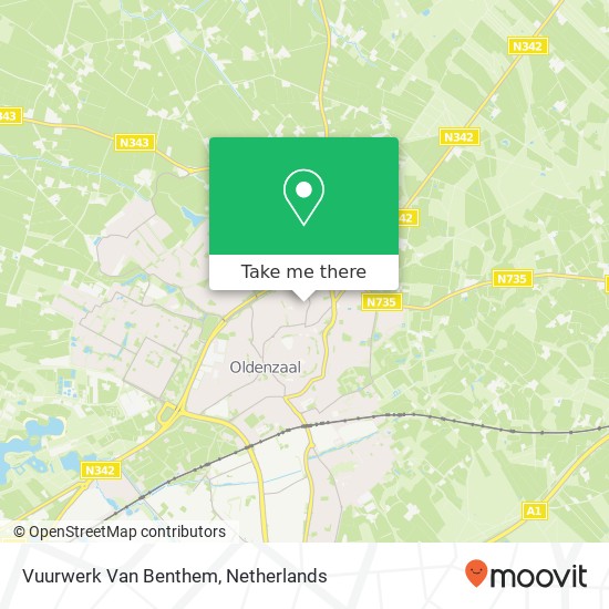 Vuurwerk Van Benthem kaart