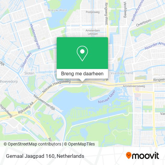 Gemaal Jaagpad 160 kaart