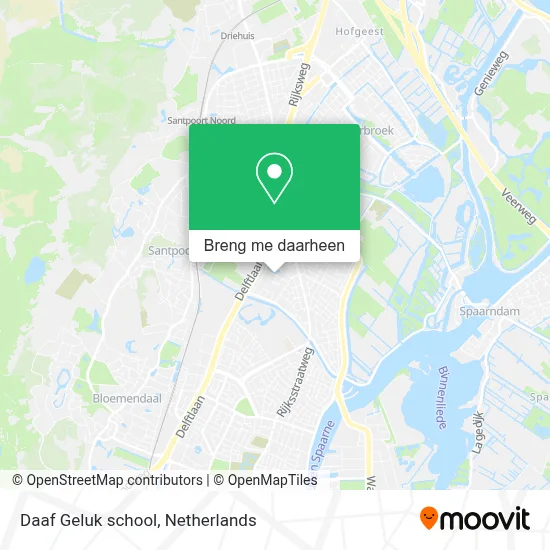 Daaf Geluk school kaart