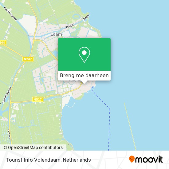 Tourist Info Volendaam kaart