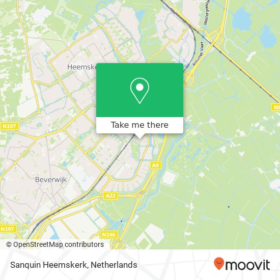 Sanquin Heemskerk kaart