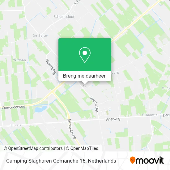 Camping Slagharen Comanche 16 kaart