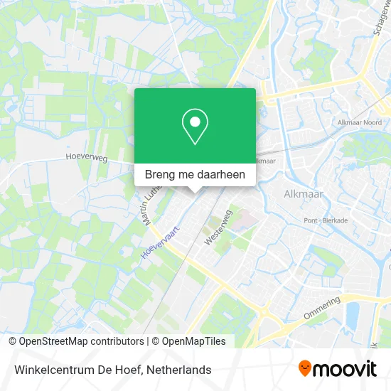 Winkelcentrum De Hoef kaart