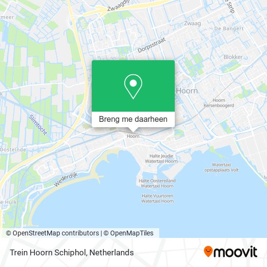 Trein Hoorn Schiphol kaart