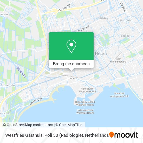 Westfries Gasthuis, Poli 50 (Radiologie) kaart