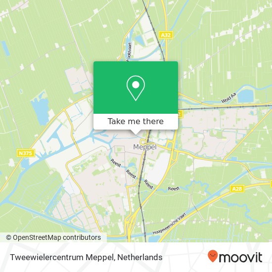 Tweewielercentrum Meppel kaart