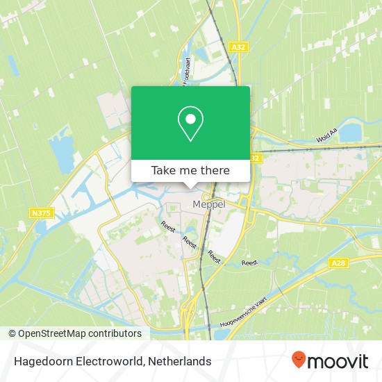 Hagedoorn Electroworld kaart