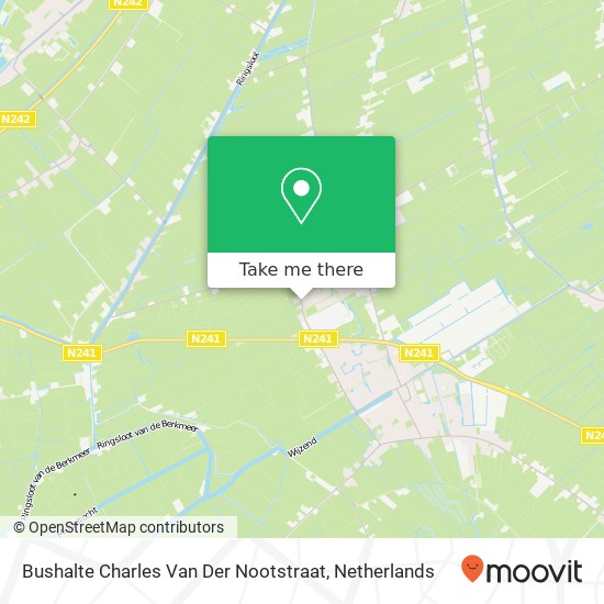 Bushalte Charles Van Der Nootstraat kaart