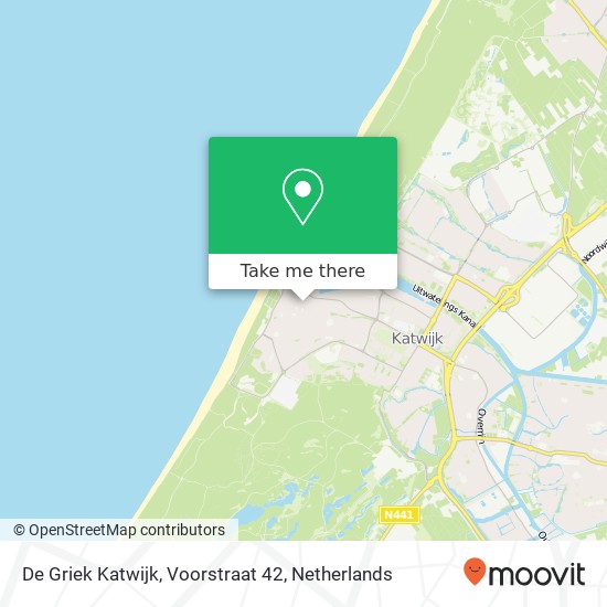 De Griek Katwijk, Voorstraat 42 kaart