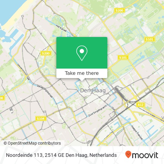 Noordeinde 113, 2514 GE Den Haag kaart