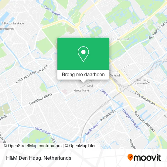 H&M Den Haag kaart
