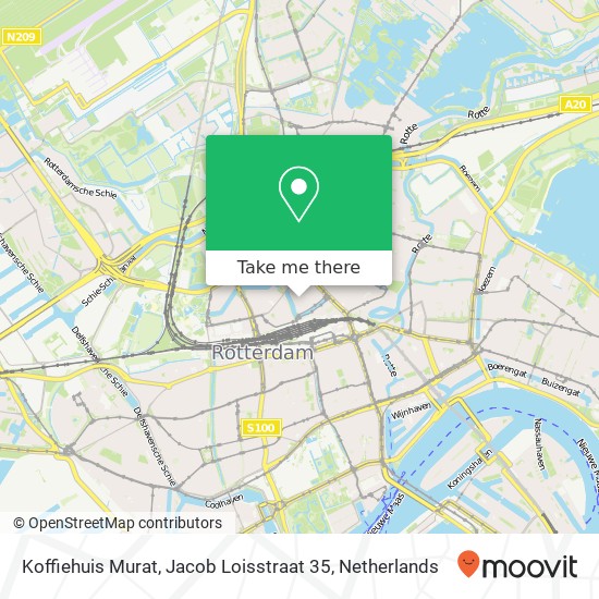 Koffiehuis Murat, Jacob Loisstraat 35 kaart