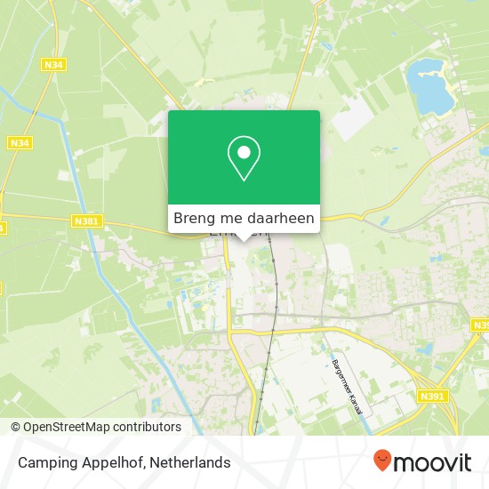 Camping Appelhof kaart