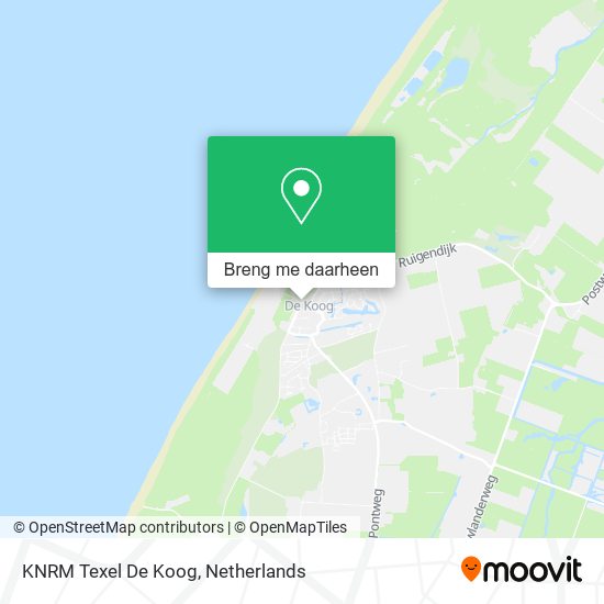 KNRM Texel De Koog kaart