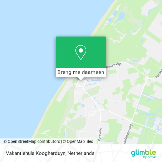 Vakantiehuis Koogherduyn kaart