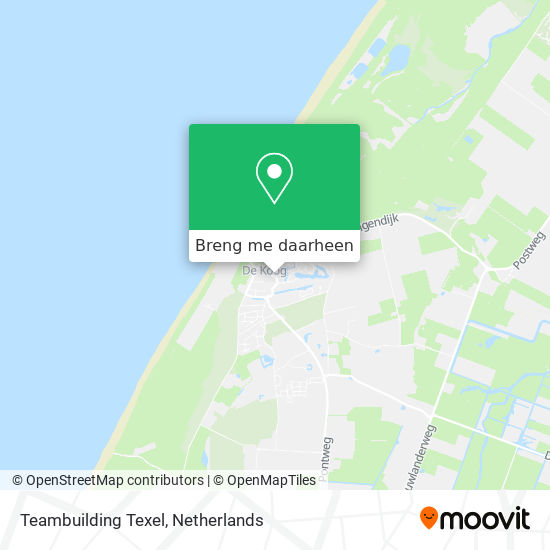 Teambuilding Texel kaart