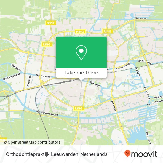 Orthodontiepraktijk Leeuwarden kaart