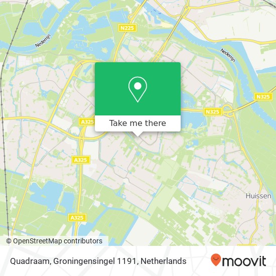 Quadraam, Groningensingel 1191 kaart