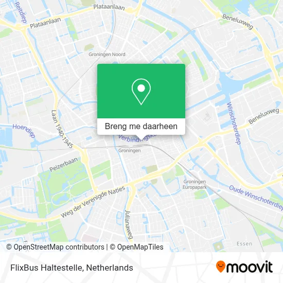 FlixBus Haltestelle kaart
