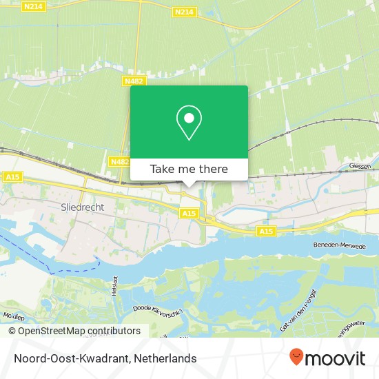 Noord-Oost-Kwadrant kaart