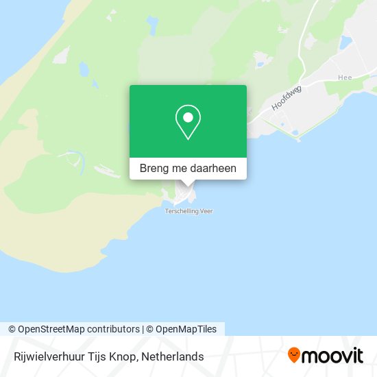Rijwielverhuur Tijs Knop kaart