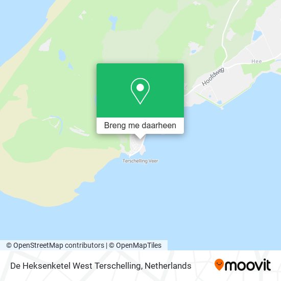 De Heksenketel West Terschelling kaart