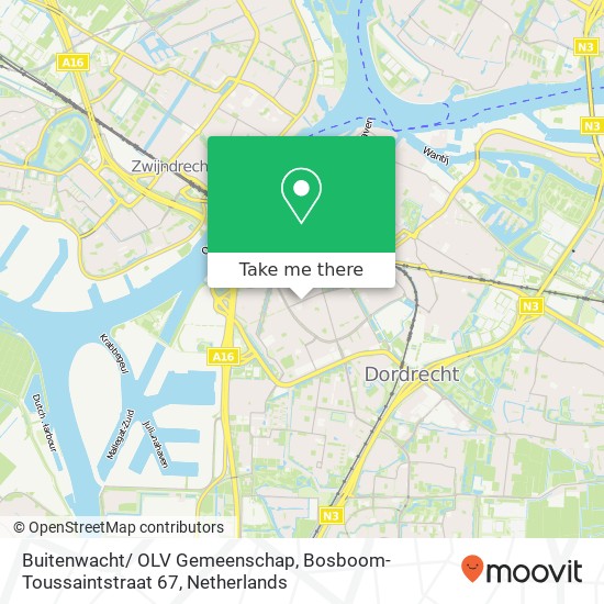 Buitenwacht/ OLV Gemeenschap, Bosboom-Toussaintstraat 67 kaart