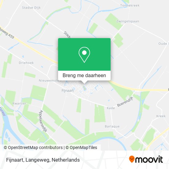 Fijnaart, Langeweg kaart