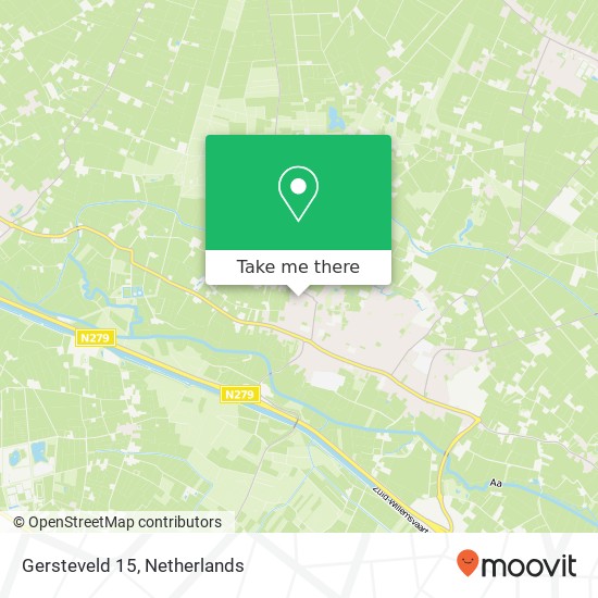 Gersteveld 15, 5473 JD Heeswijk-Dinther kaart