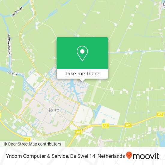 Yncom Computer & Service, De Swel 14 kaart