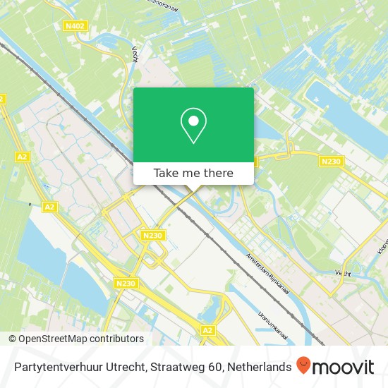 Partytentverhuur Utrecht, Straatweg 60 kaart