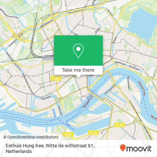 Eethuis Hung Kee, Witte de withstraat 61 kaart