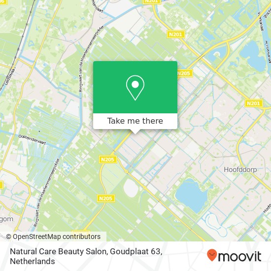 Natural Care Beauty Salon, Goudplaat 63 kaart