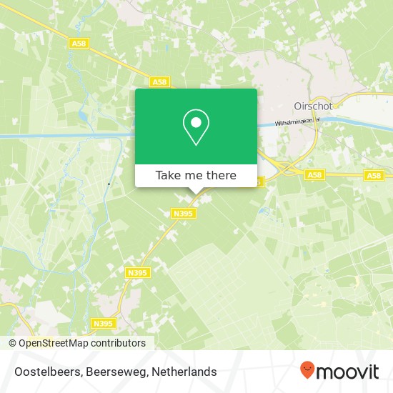 Oostelbeers, Beerseweg kaart