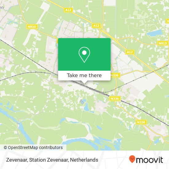 Zevenaar, Station Zevenaar kaart