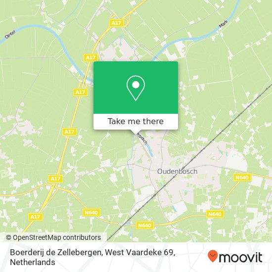 Boerderij de Zellebergen, West Vaardeke 69 kaart