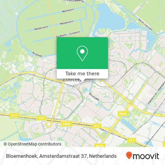 Bloemenhoek, Amsterdamstraat 37 kaart