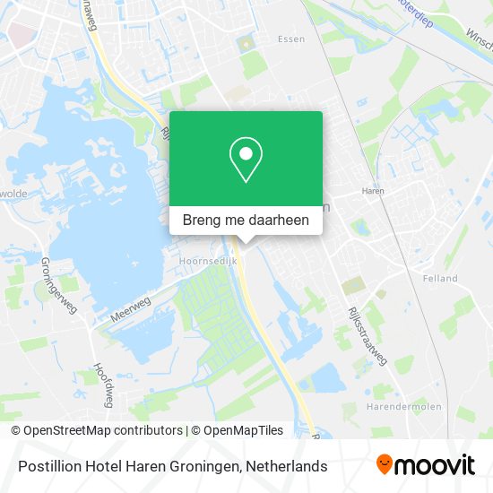 Postillion Hotel Haren Groningen kaart