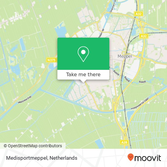 Medisportmeppel, Sportpark Koedijkslanden 4 kaart