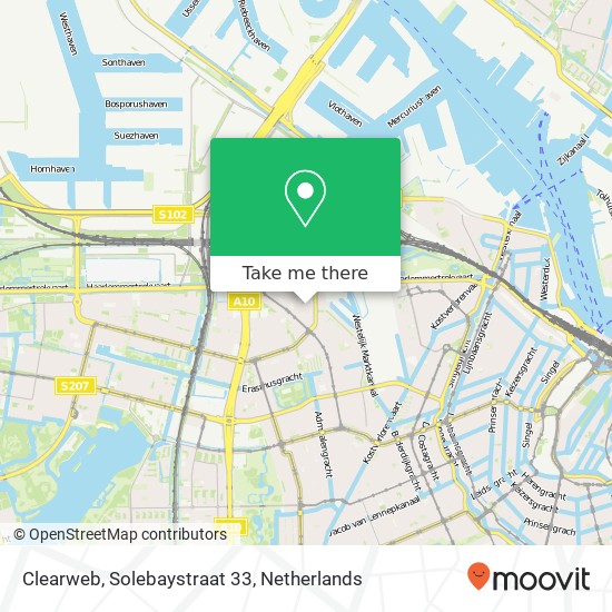 Clearweb, Solebaystraat 33 kaart