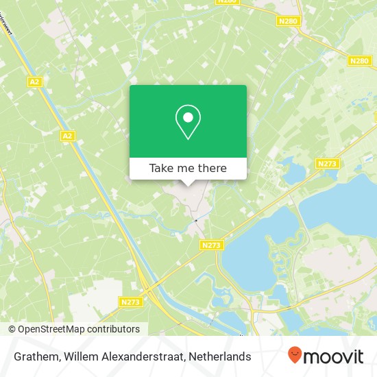 Grathem, Willem Alexanderstraat kaart