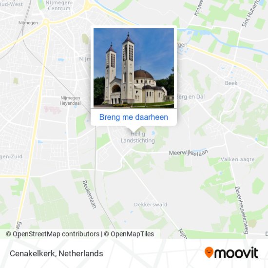 Cenakelkerk kaart