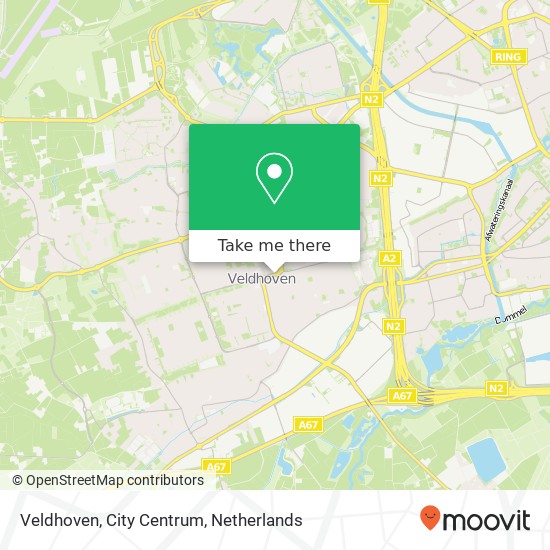Veldhoven, City Centrum kaart